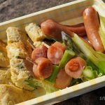 本格派チーズ入りウインナーのお弁当で食育を