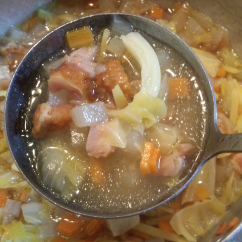 鶏いぶし手羽｜とても美味しいスープができました【No.85】